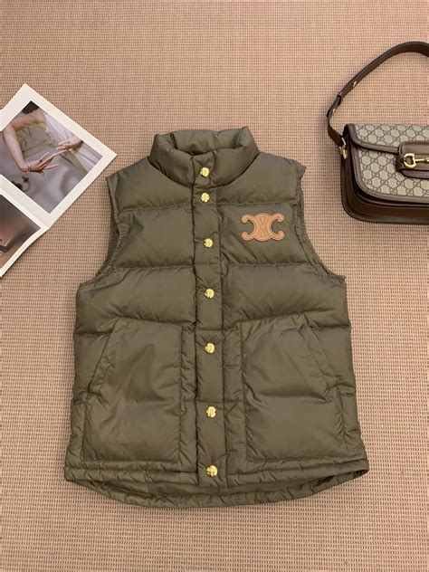 celine puffer vest|Celine victoria bag.